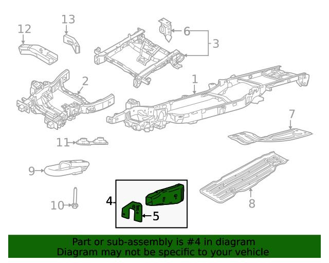 Genuine Ford Frame Rail End ML3Z5D059C