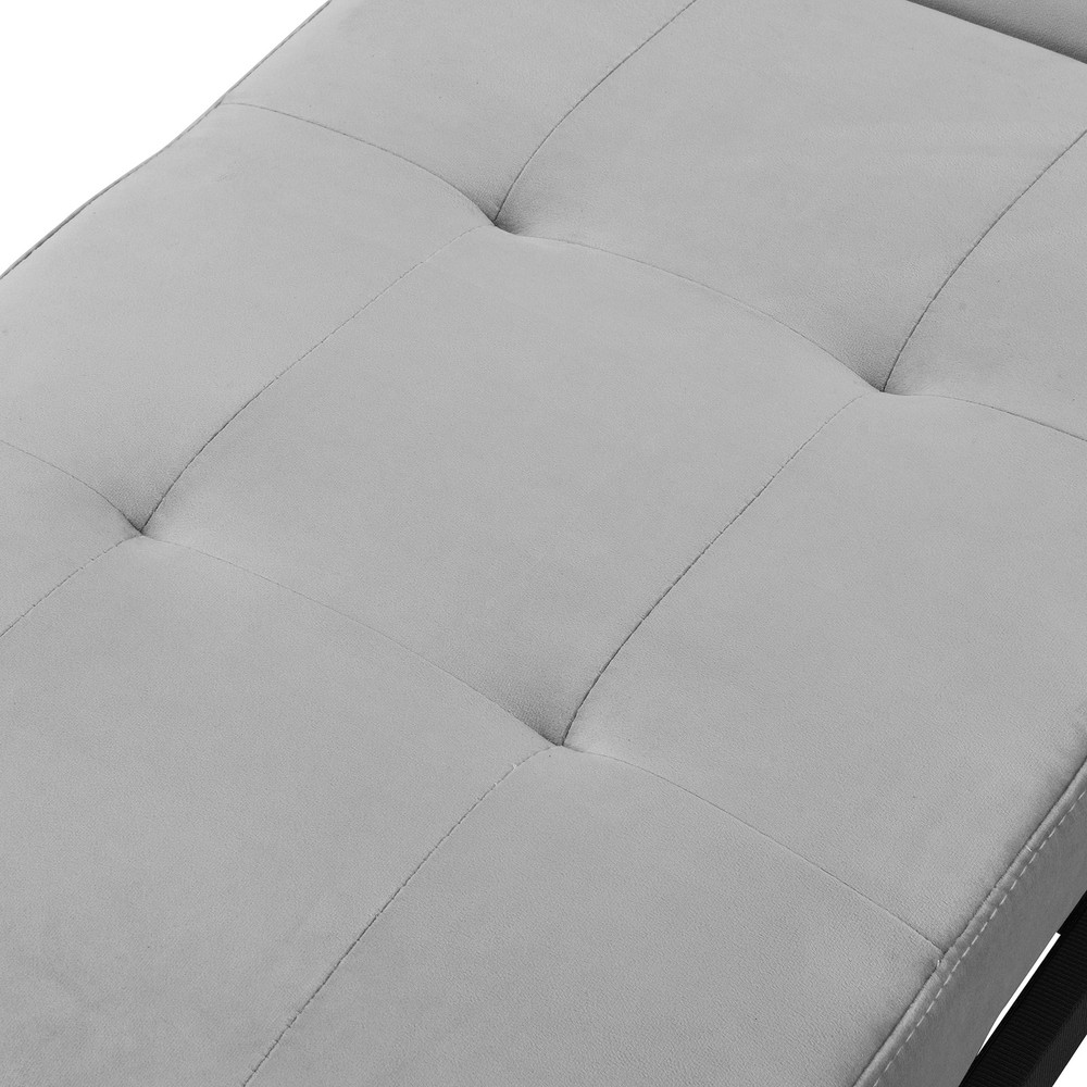 Folding Ottoman Sofa Bed Gray|Grey