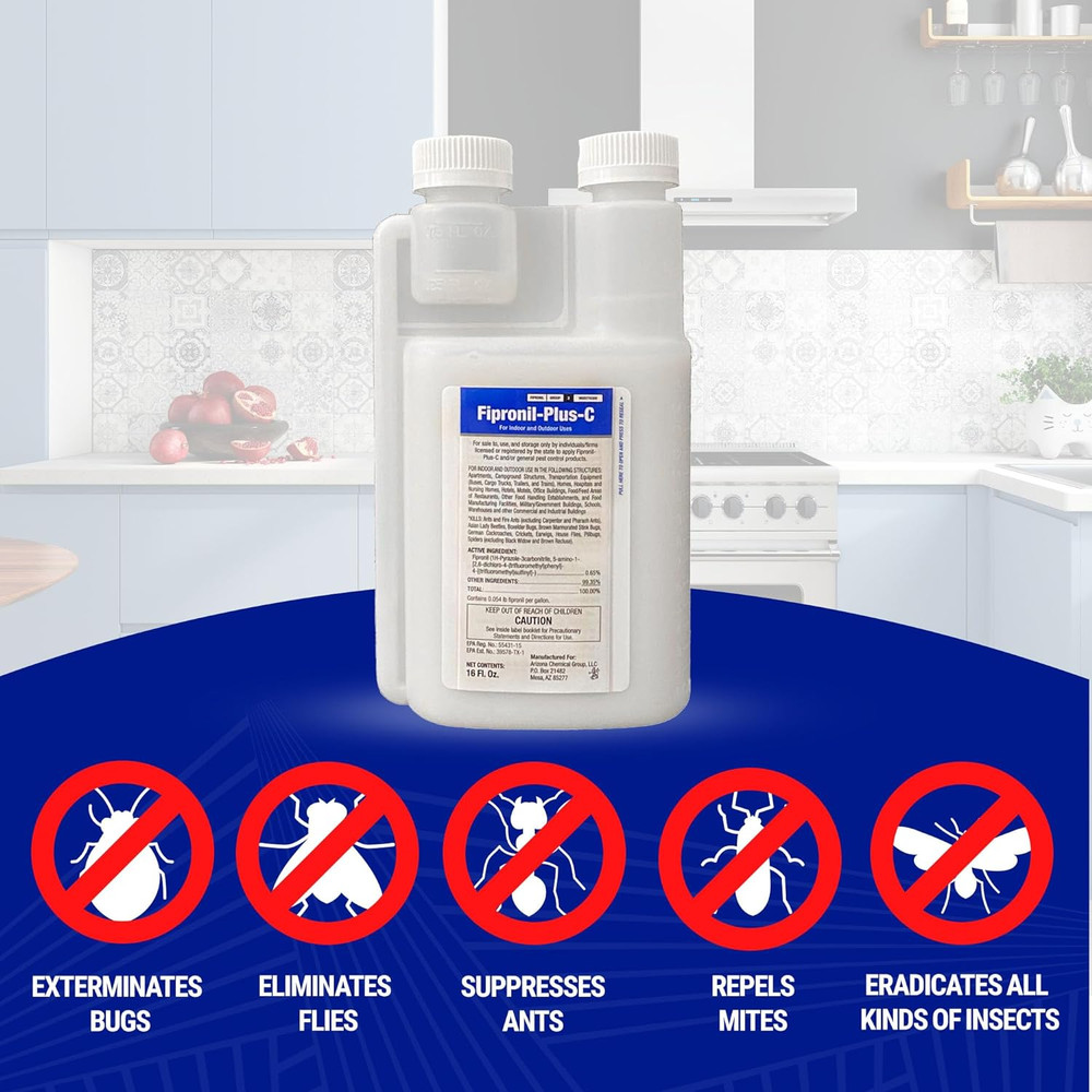Fipronil plus C Pest Control Concentrate - Roach Killer Indoor Infestation