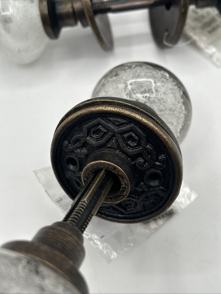 TWO Bubble Glass Knob Pull Decorative Door Knobs Hardware by Hobby Lobby