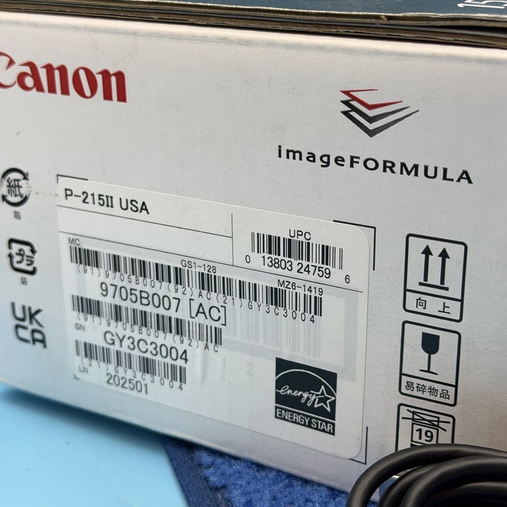 Canon imageFORMULA P-215II Mobile Document Scanner