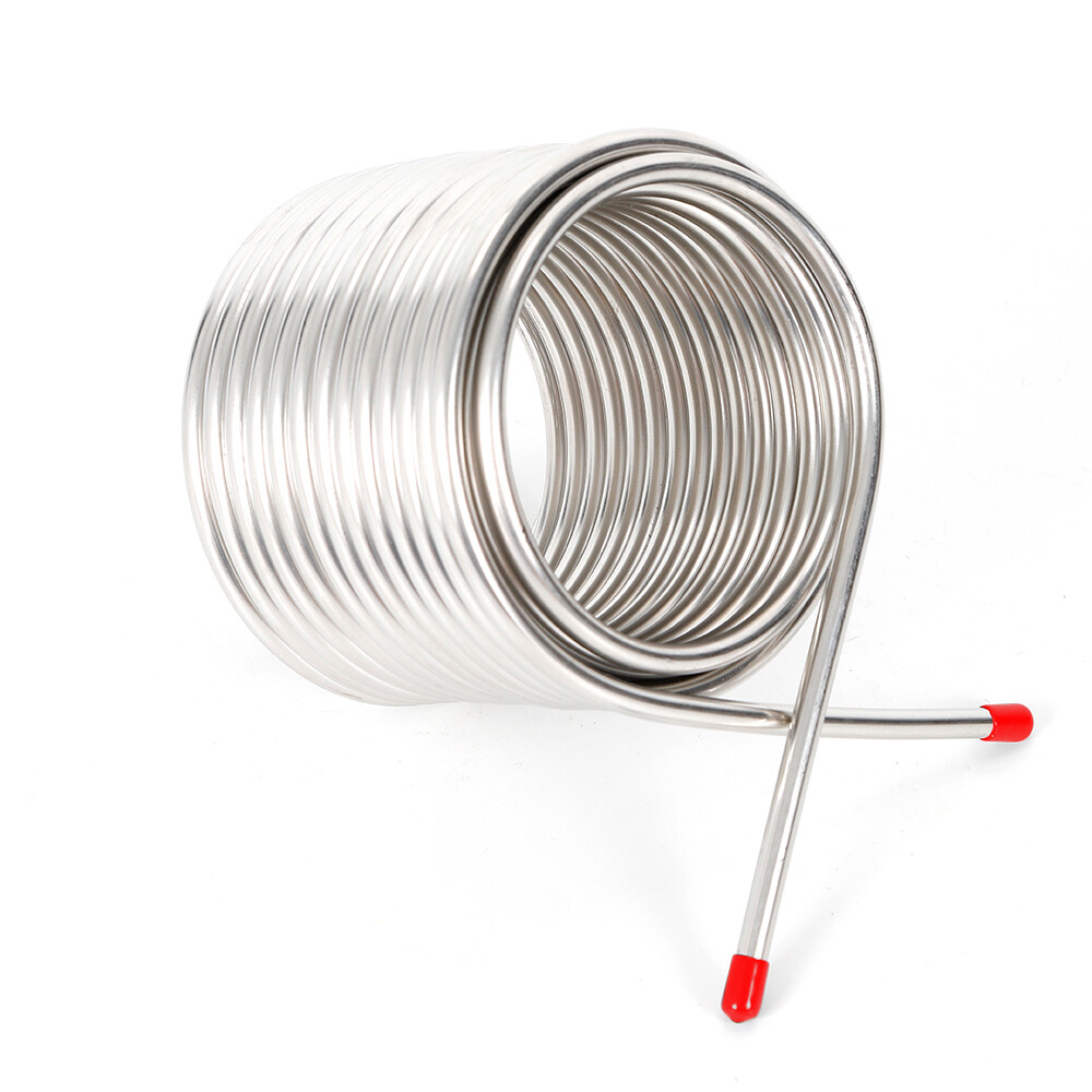 50' Stainless Steel Wort Chiller Cooling Coil Pipe Home Brewing Beer Immersion