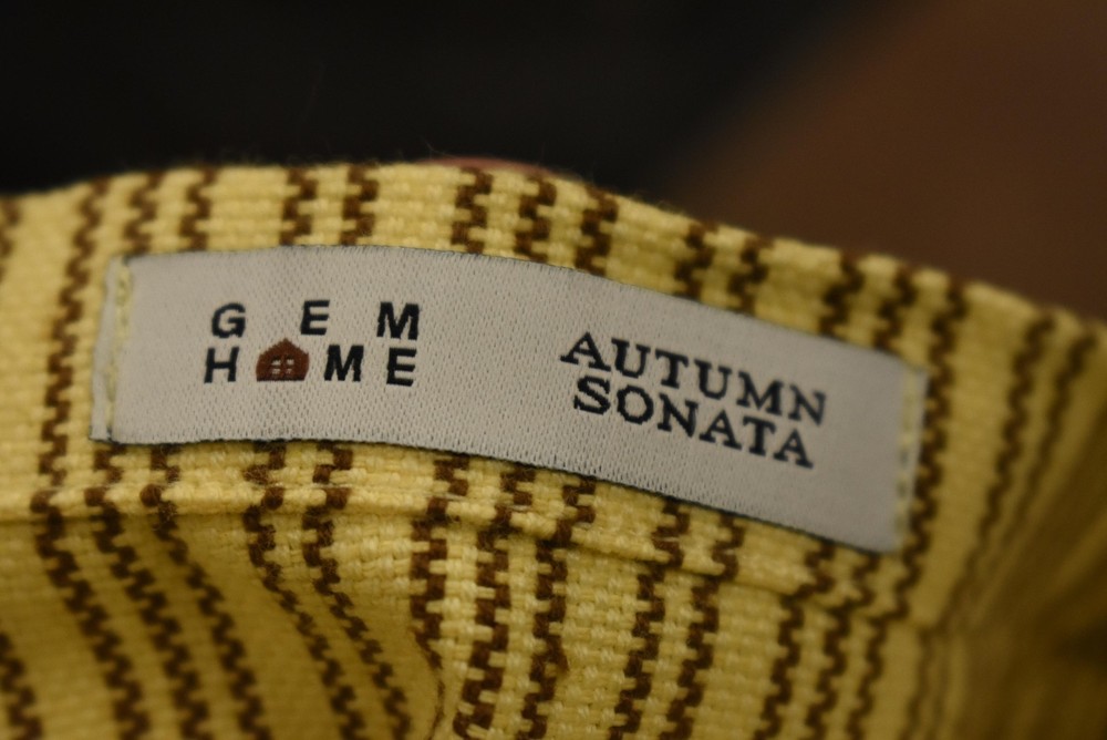 Autumn Sonata x Gen Home Tablecloth Rectangular Beige Stripe Fall Dining