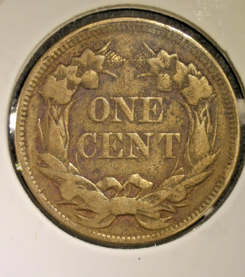 1858 Flying Eagle Cent 1C - First US small cent - VF+ Small Letters Nice Coin!