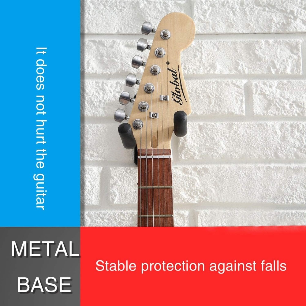 Multi-Compatibility Guitar Hanger Hook for Visually Showcasing Your Instruments