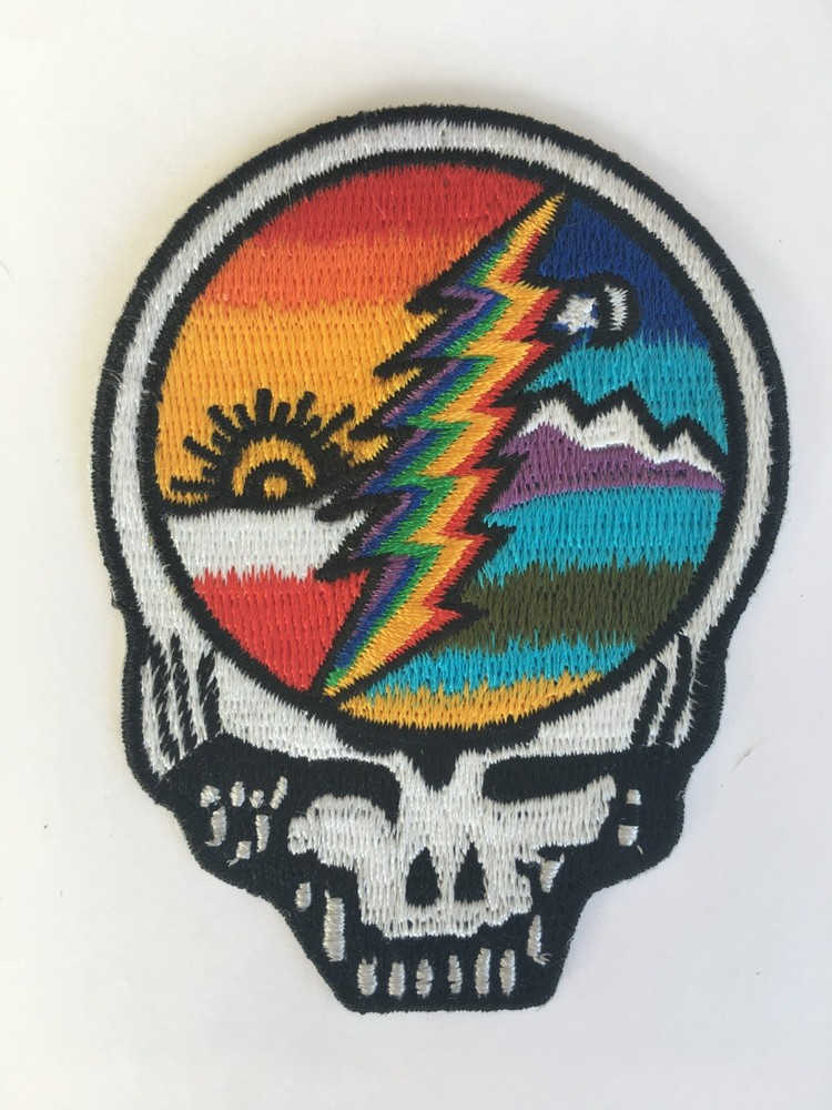 GRATEFUL DEAD LIGHTNING BOLT PATCH