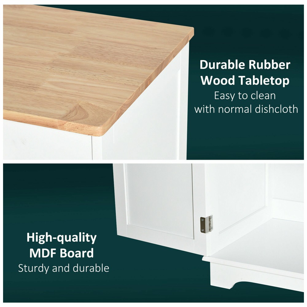 Kitchen Base Cabinet Bathroom Storage Buffet Sideboard with Doors and Shelves