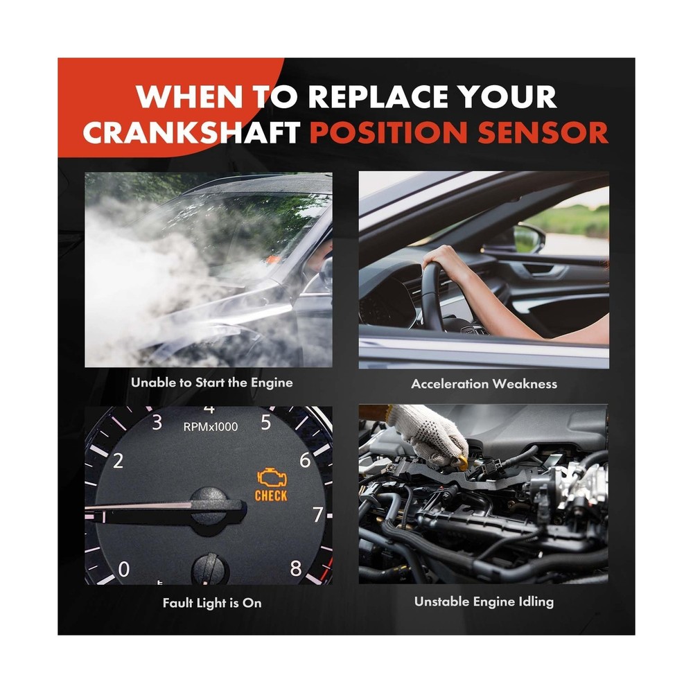 A-Premium Engine Crankshaft Position Sensor Compatible with Toyota ... Fast Ship