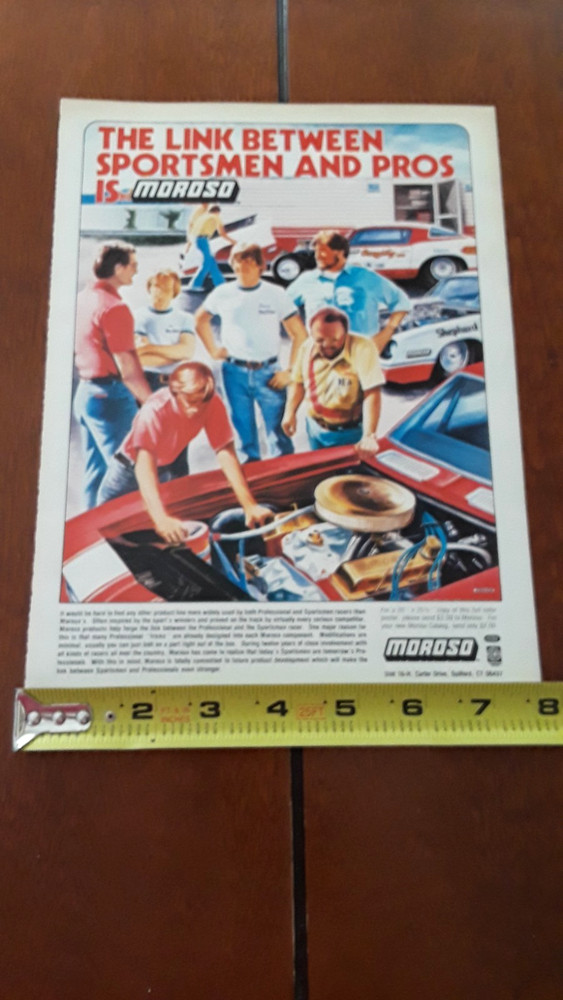 MOROSO - RACING PERFORMANCE - ORIGINAL 1981 AD