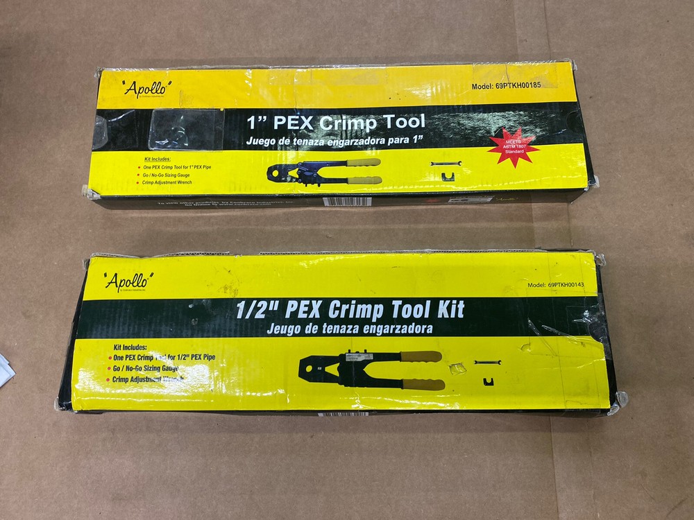 Apollo PEX Crimp Tool Kits 1” And 1/2”