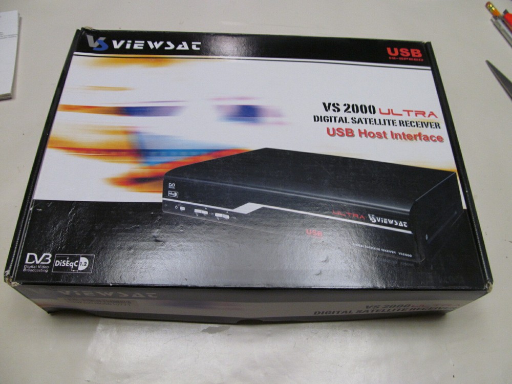 ViewSat VS2000 Ultra Digital Satellite Receiver USB Host Interface, Used Working