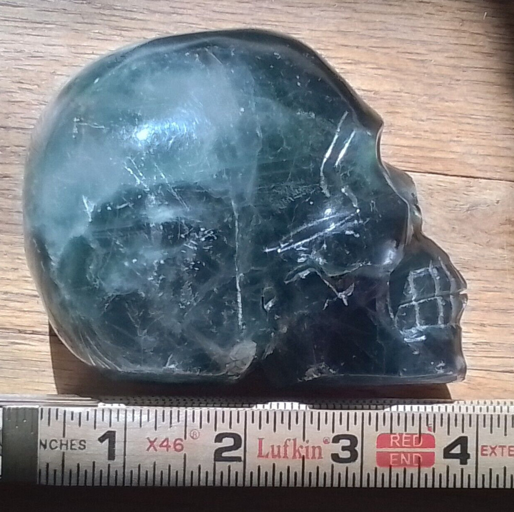 CRYSTAL SKULL Labradorite 4"