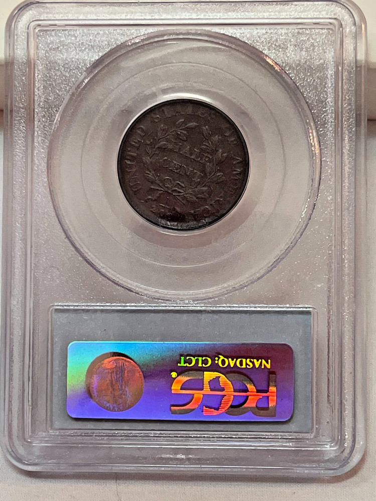1808 Half Cent PCGS VF35 Cert.# 13614928