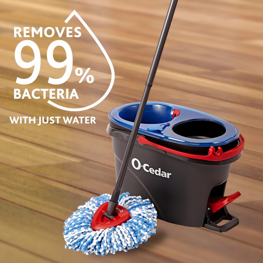 O-Cedar RinseClean Spin Mop With Bucket, Free shipping!!