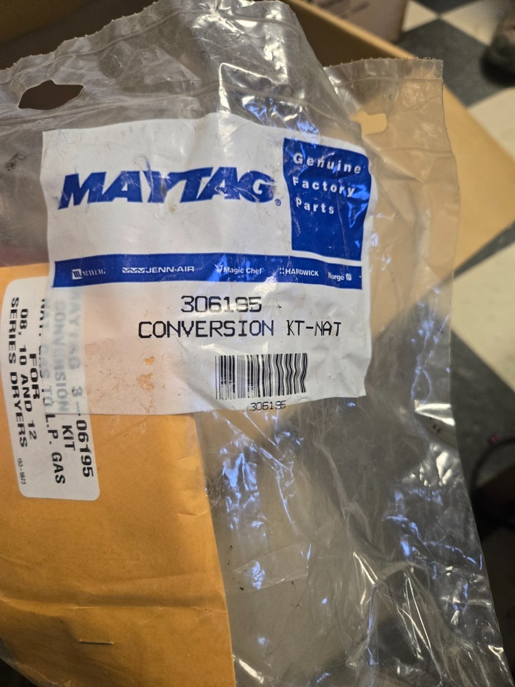 Genuine OEM Maytag 306195 LP Conversion Kit
