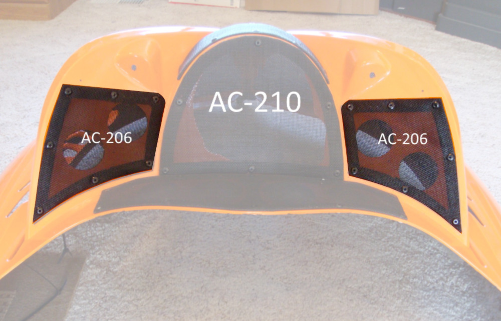 2 Cool M-Series Dash Vent Kit AC-206