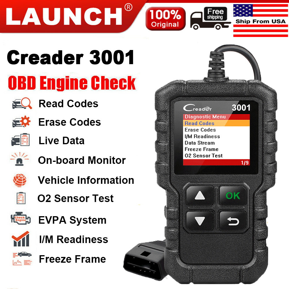 LAUNCH CR3001 OBD2 Scanner Code Reader Check Engine Light Auto Diagnostic Tool*
