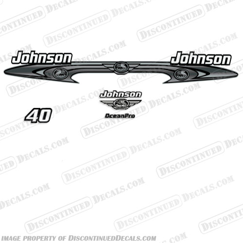 Fits Johnson 40hp OceanPro Decals - Wrap Around