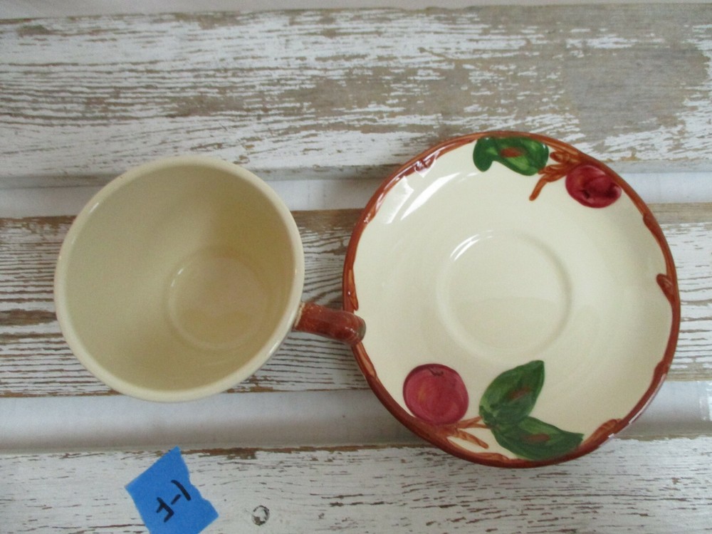 Franciscan USA Cup And Saucer Apple Pattern