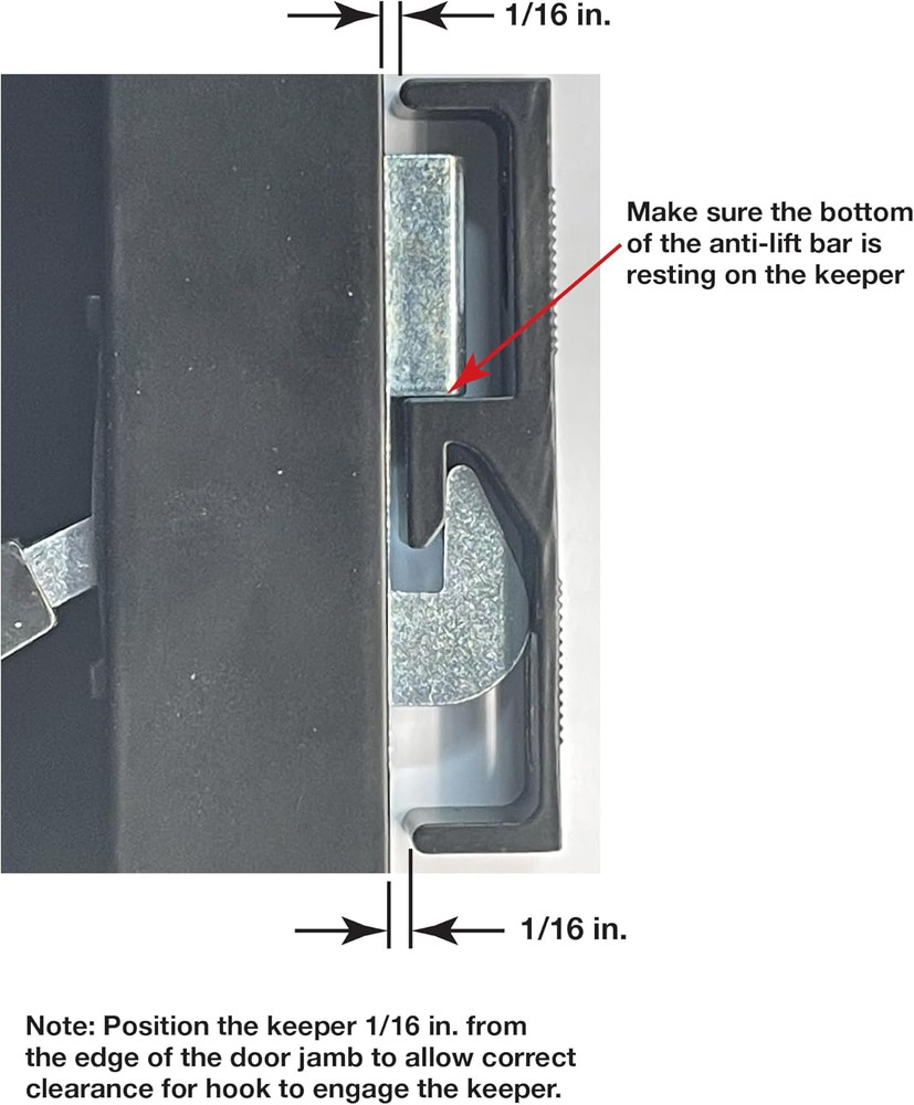 C 1191 Low Profile/Low Base White Aluminum Latch Handle (Single Pack)