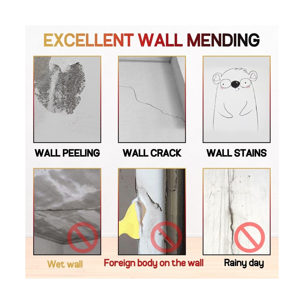 Drywall Patch Repair Kit with Scraper, Wall Spackle Repair Paste, Wall Mendin...