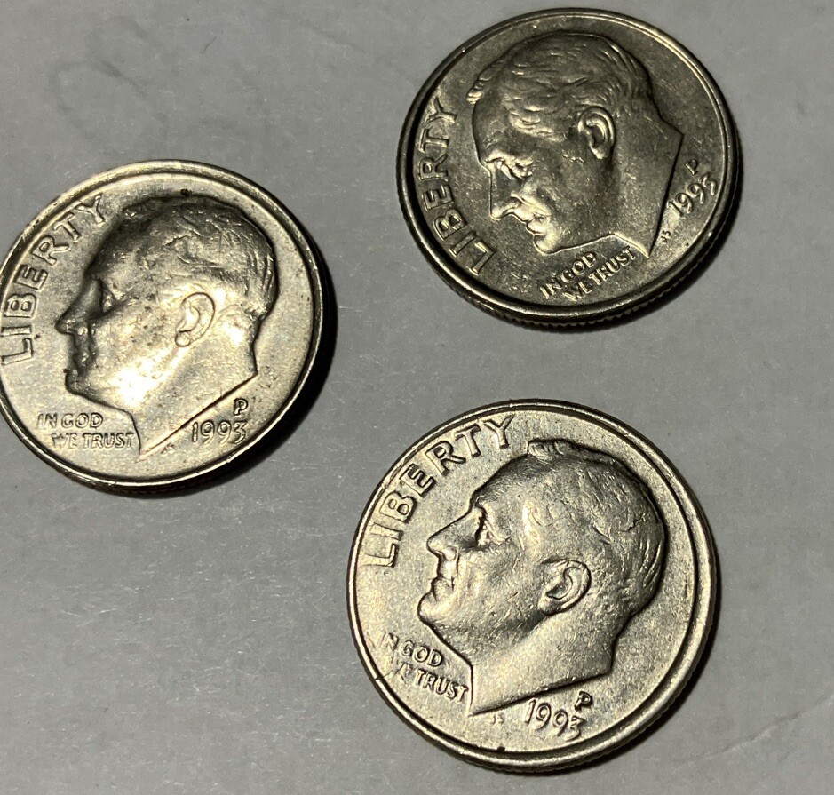 1993 P   Dime Free shipping.