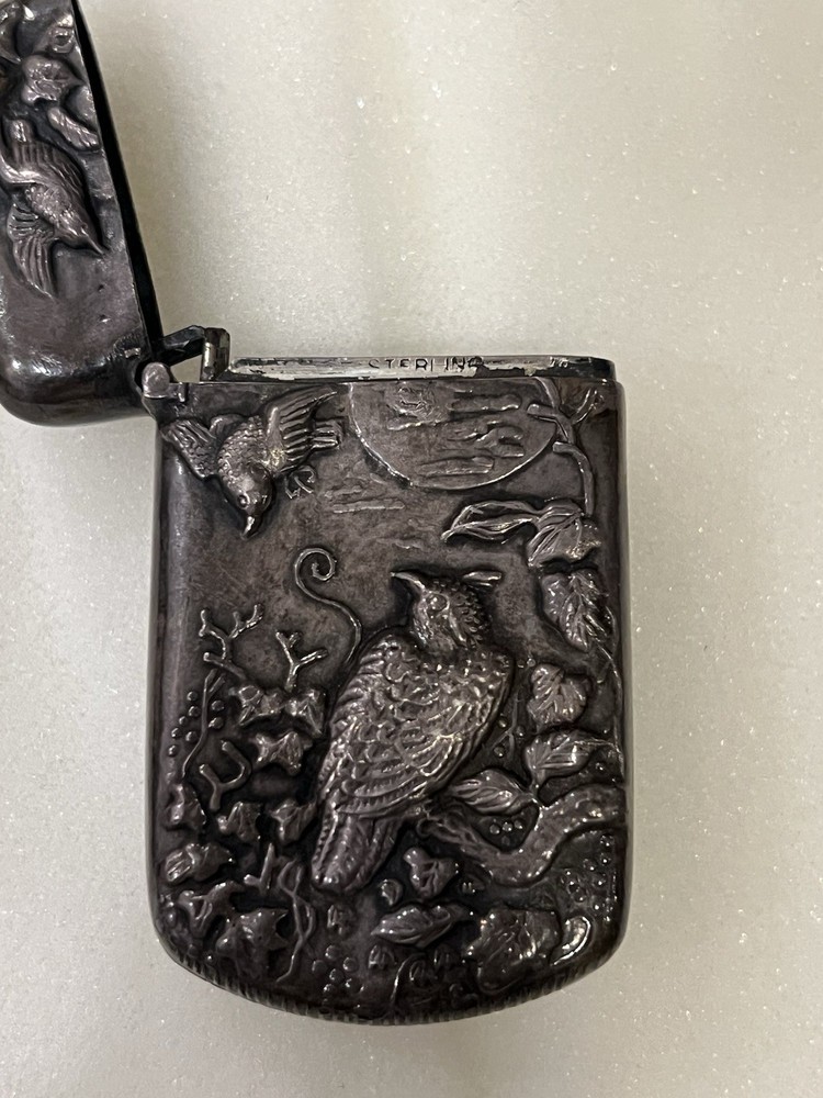 Stunning sterling silver Owl match Safe