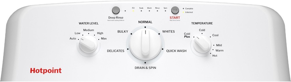 Hotpoint 4.0 Cu.Ft. High Efficiency Top Load Washer - White