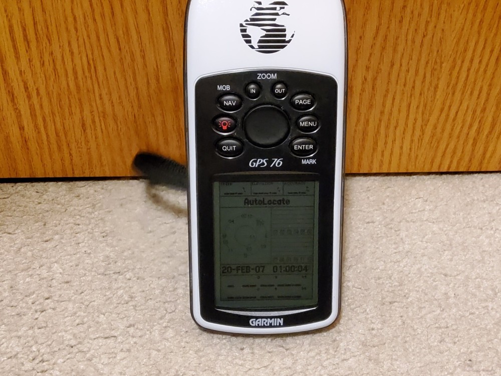 Garmin GPSMAP 76 Tested Clean Bundle w/ box, strap, manuals, cables EUC