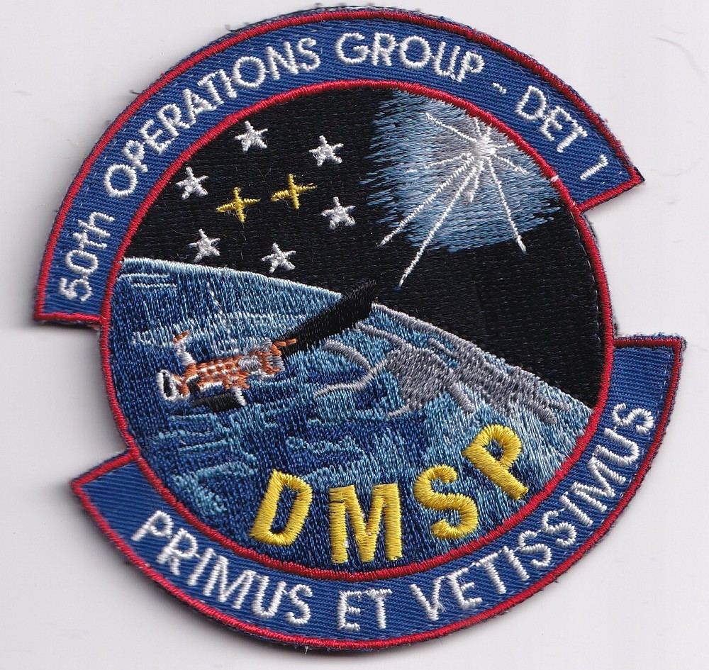 50th Operations Squadron DMSP Defense Meteorological Satellite patch USAF