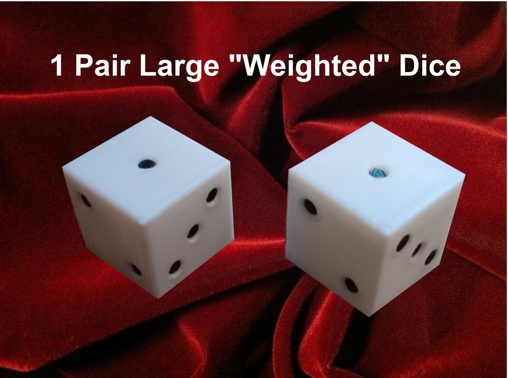 2 LOADED DICE plus 2 NORMAL DICE. BOTH FLOAT FOR POOL OR SPA PLAY. WATCH VIDEO!