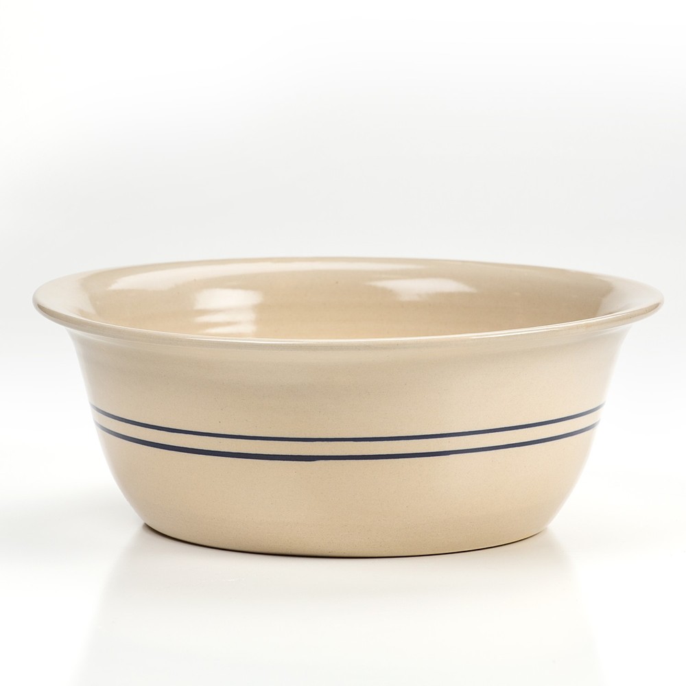 Heritage Blue Stripe Stoneware Wash Basin