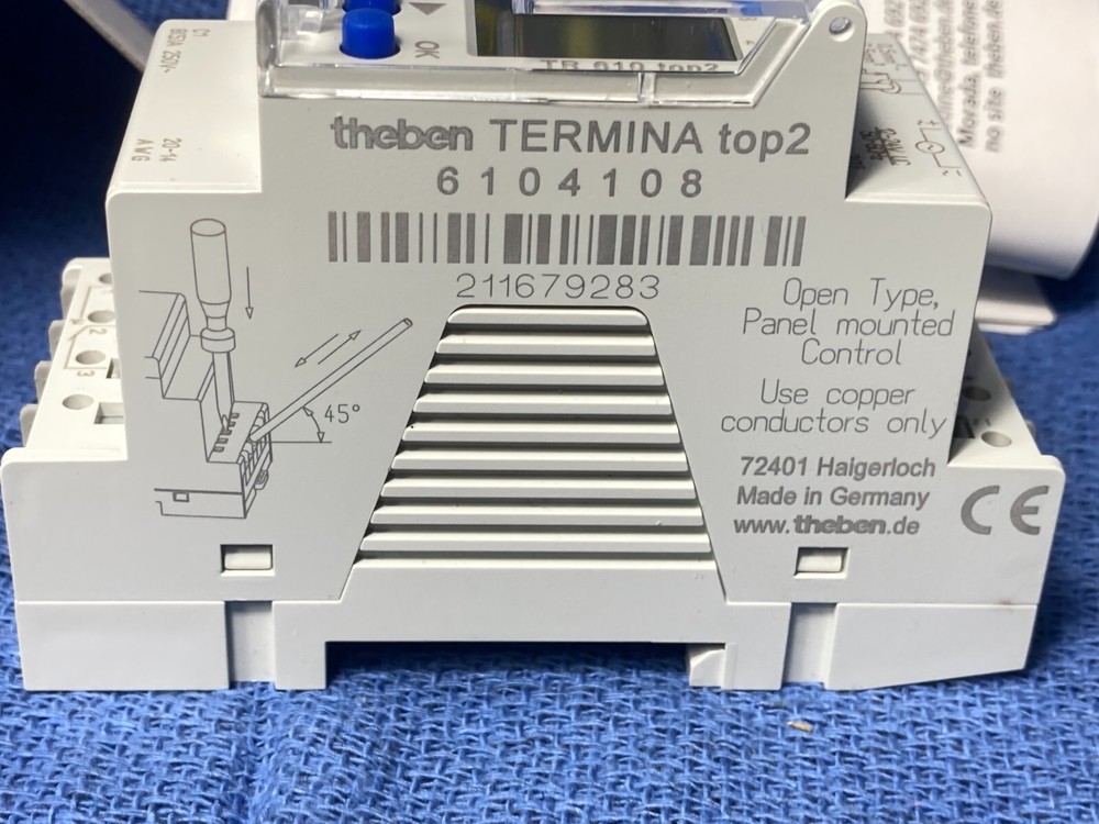 WEEKLY PROGRAM THEBEN 6104108 TIME SWITCH CLOCK OPERATED LIGHT CLIMATE SYSTEM