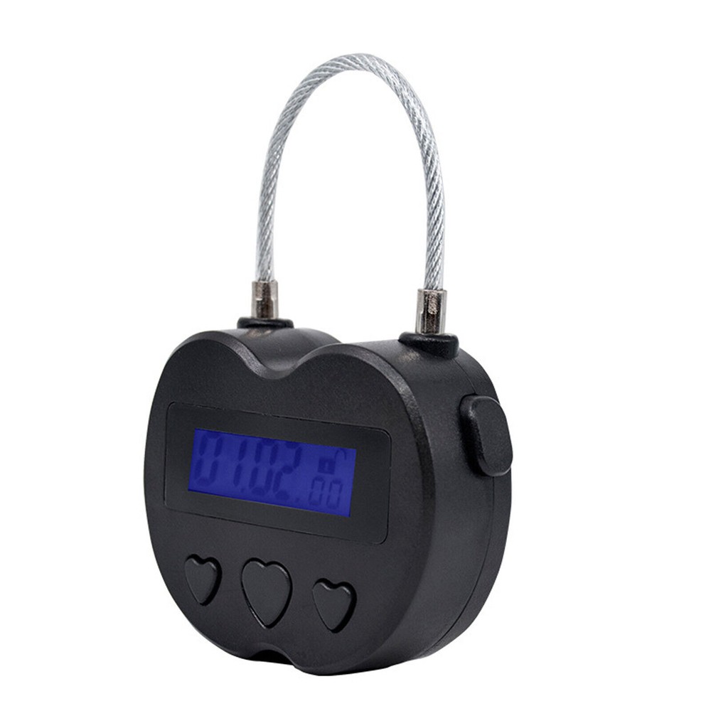 1x Black Time Lock LCD Display Time Lock Multifunction Travel Electronic Timer