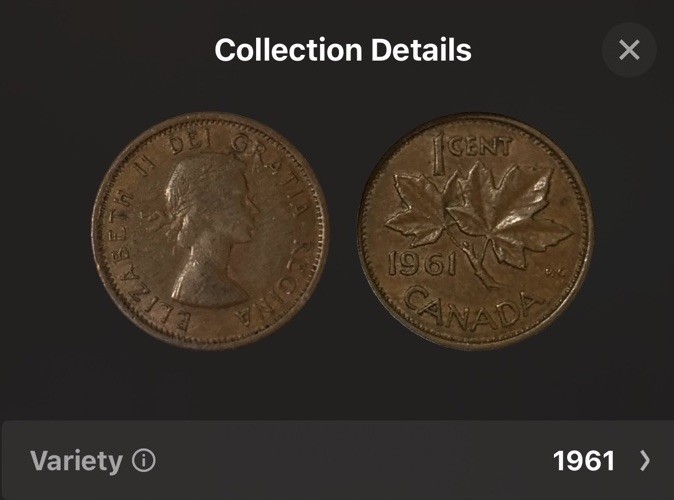 1961 Canada 1 Cent: CIRCULATED