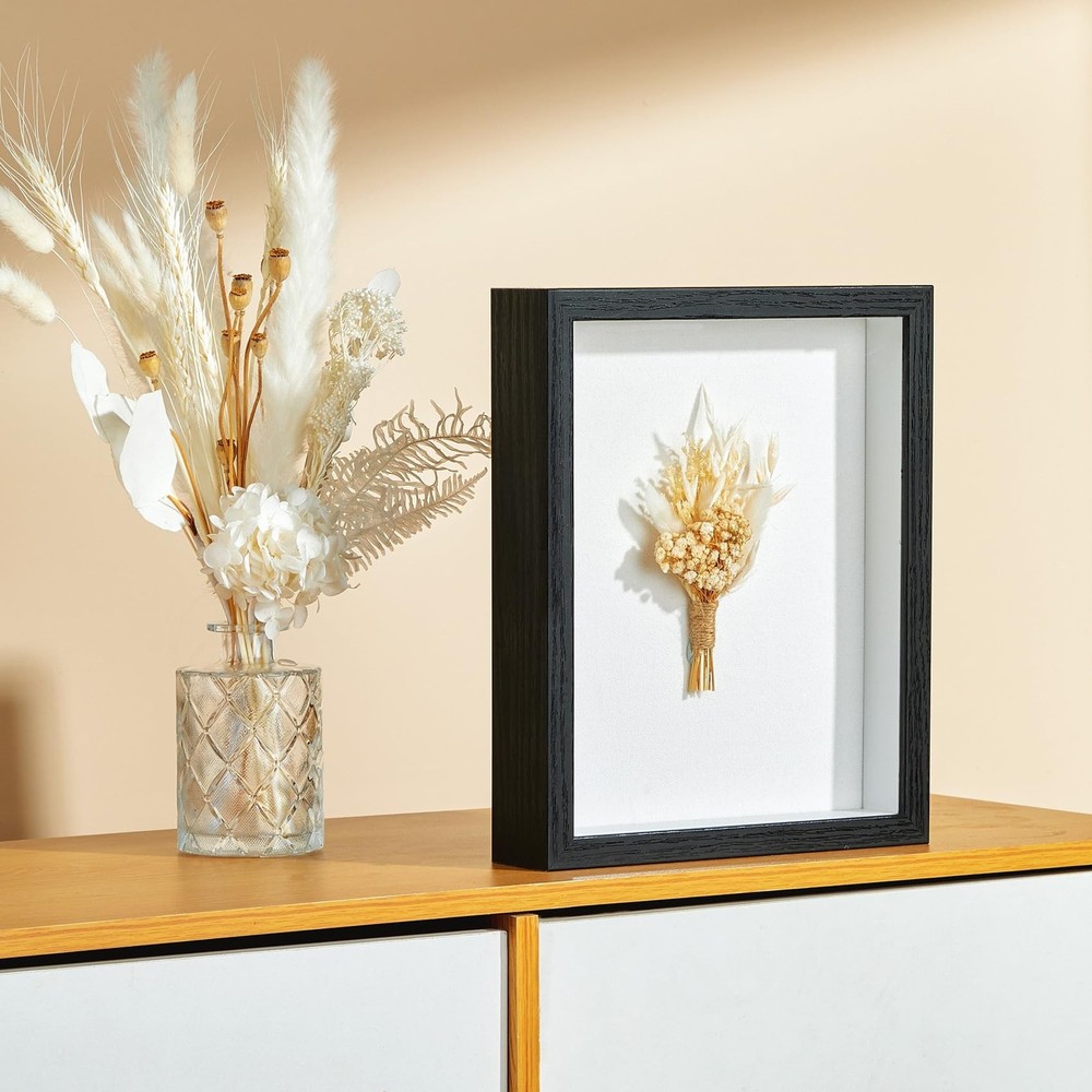 11x14 Shadow Box Picture Frame Display Case with Soft Linen Back-Thickened Pa...
