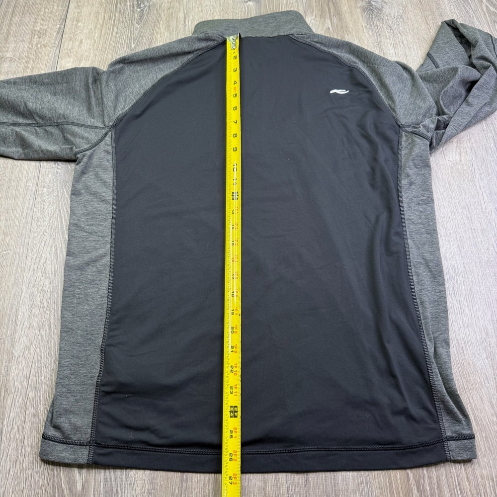 KJUS Mens Black Curve Half-Zip Midlayer Golf Top Pullover Lightweight Size Large