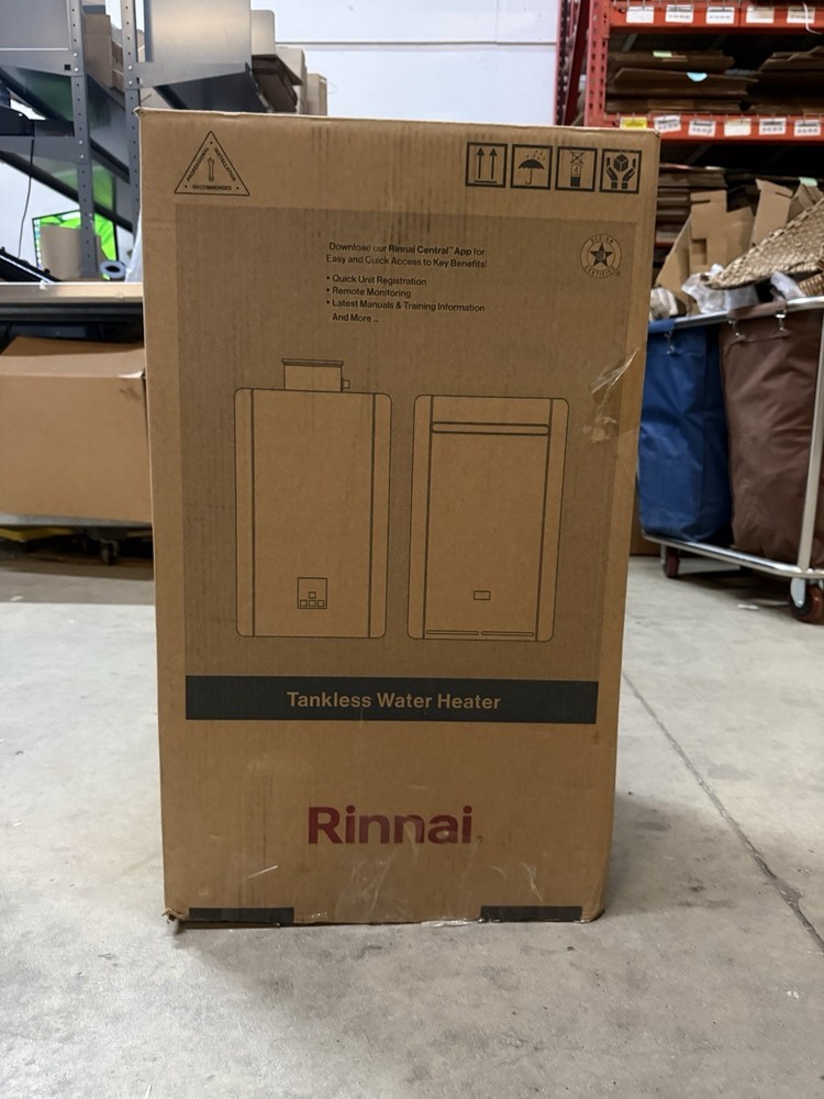 SEE NOTES Rinnai RE160iN Indoor Tankless Water Heater Natural Gas 160K BTU