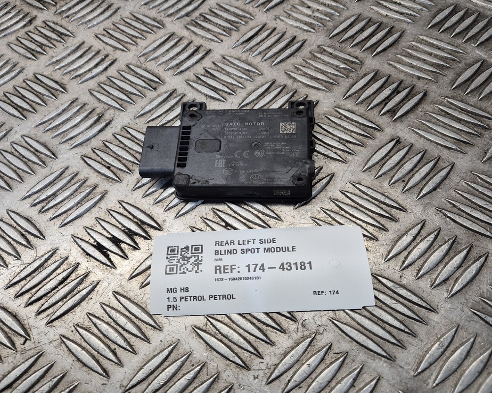 Mg Hs 2025 Rear Left Side Blind Spot Module 11909054