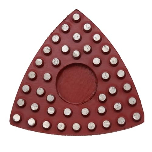 Triangular Diamond Grinding Pads for Corner Edge, 3 Inch Metal Bond Dots 60#