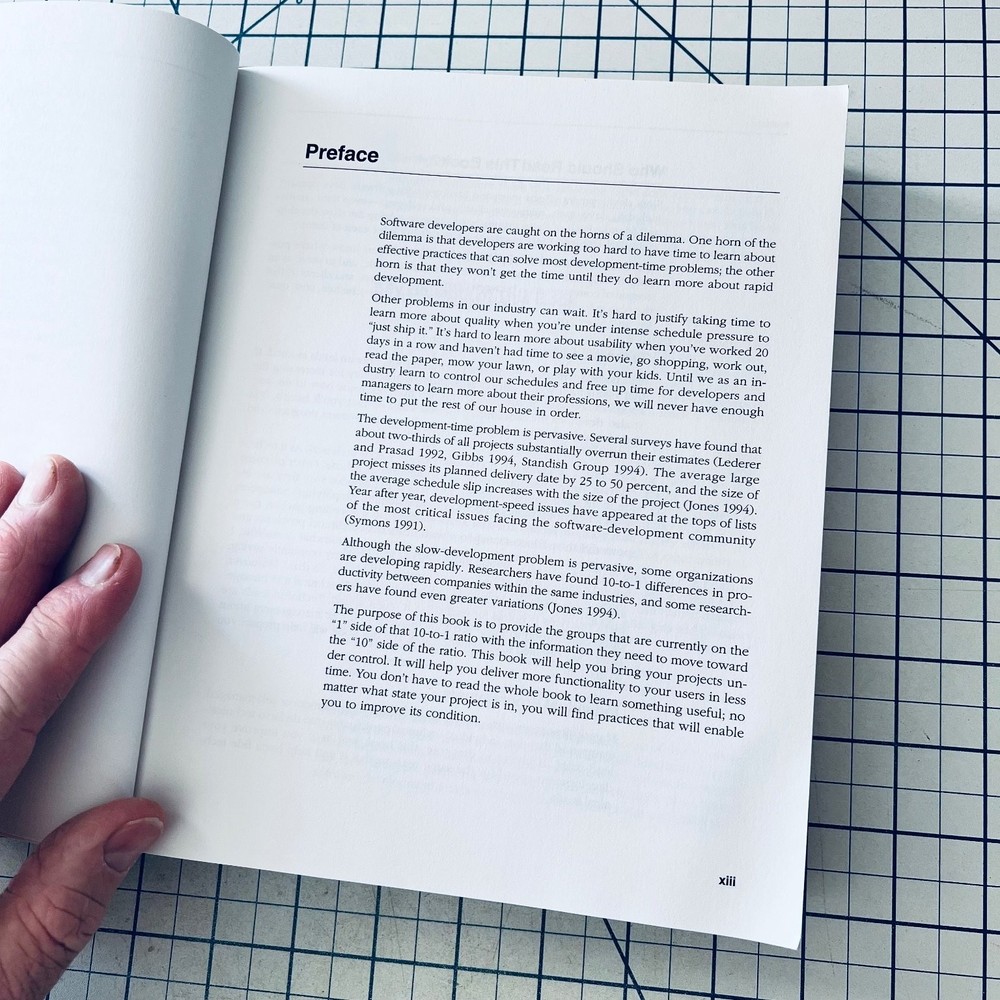 Microsoft Press Rapid Development McConnell 1996 Software Engineering Computing