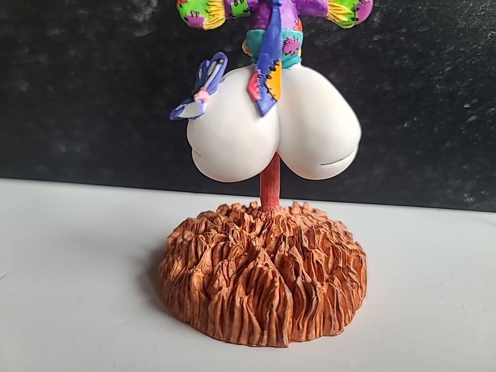 Vintage Scarecrow Mouse Figurine