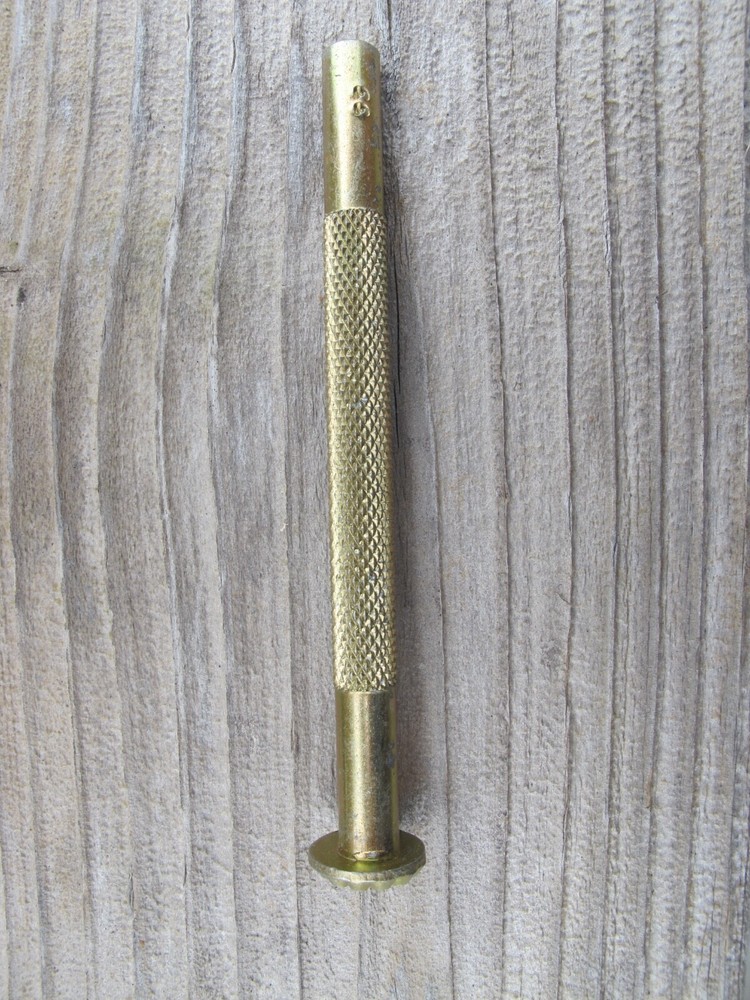 Vintage Basic Tool USA Full Handle Geometric Stamp Leather Tool Number 33