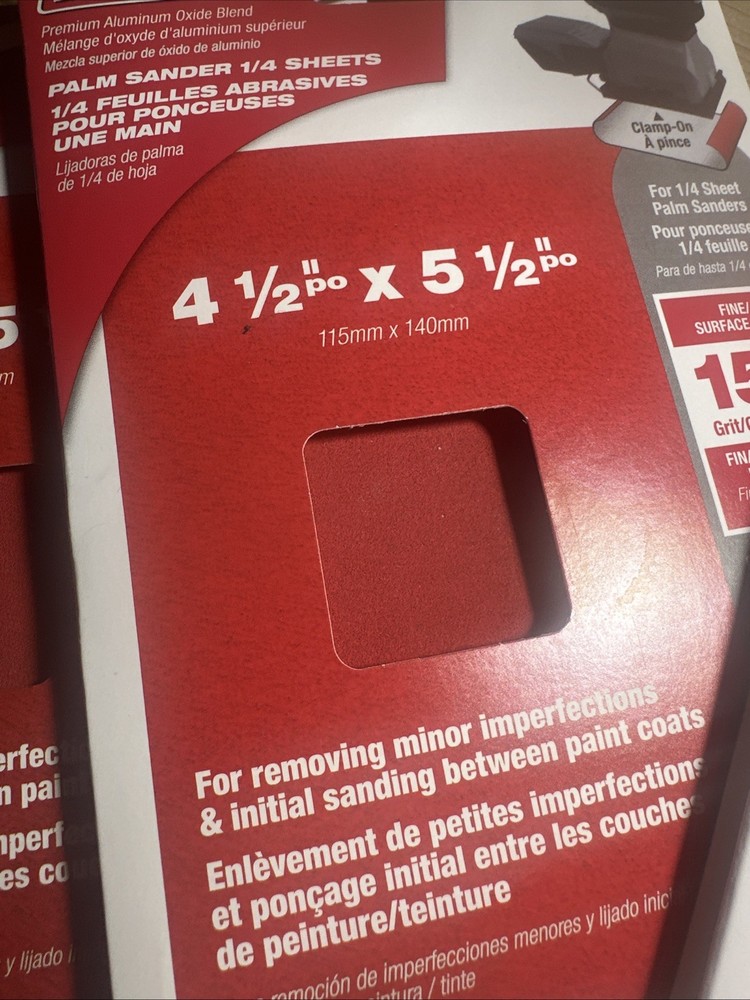 Diabl Palm Sander 1/4 Sheets (3 Pack)