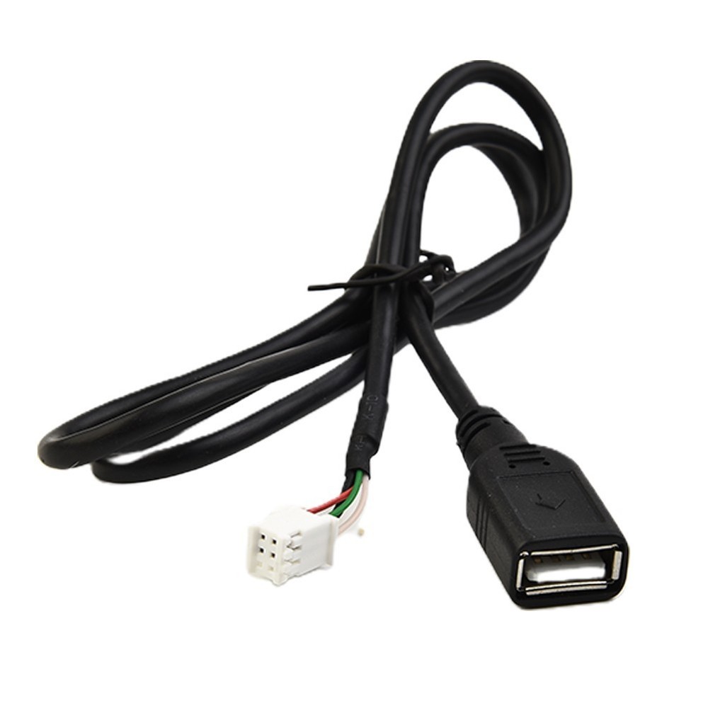 2pcs Car USB Cable Adapter 4Pin & 6Pin Accessories Connector For Android