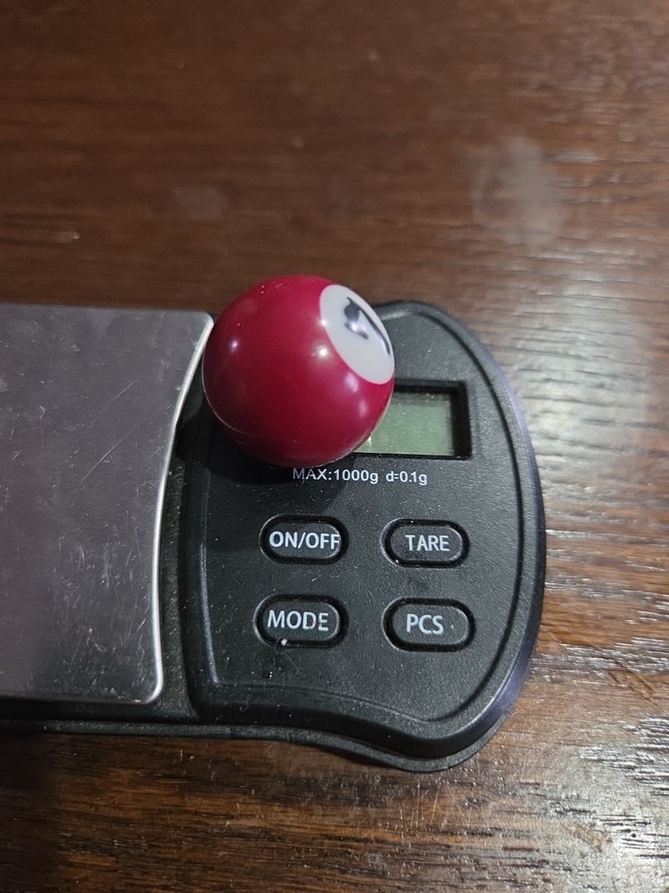 Replacement Mini Billiards Pool Ball - 1" Diameter - Solid Maroon #7 Ball