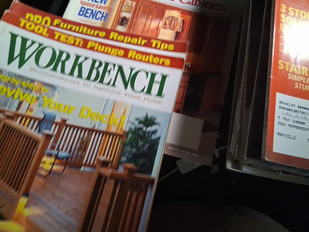 Workbench Magazine Bundle 25X Lot Various Issues Woodworking Hobbies