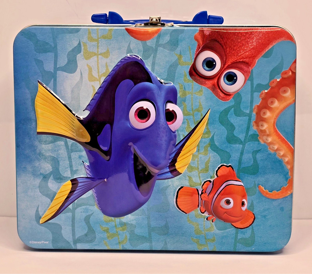 Disney Pixar Finding Dory & Nemo Metal Lunch Box EUC