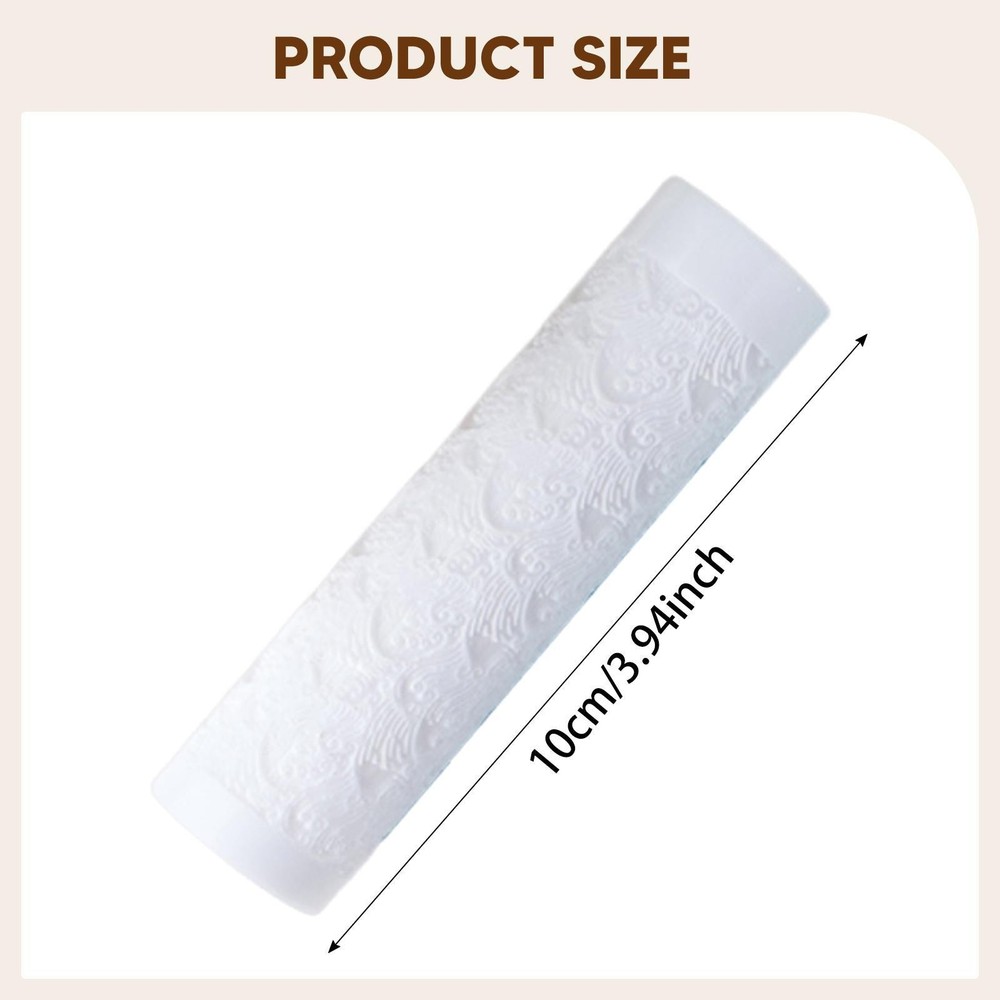 Ocean Wave Clay Texture Roller Modern Pottery Roller for Arts Crafts Artwork