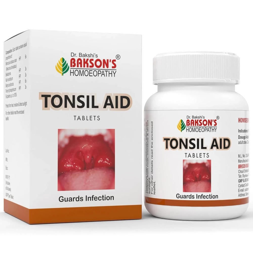 Baksons Tonsil Aid Tablet (75 tabs) FREE SHIPPING